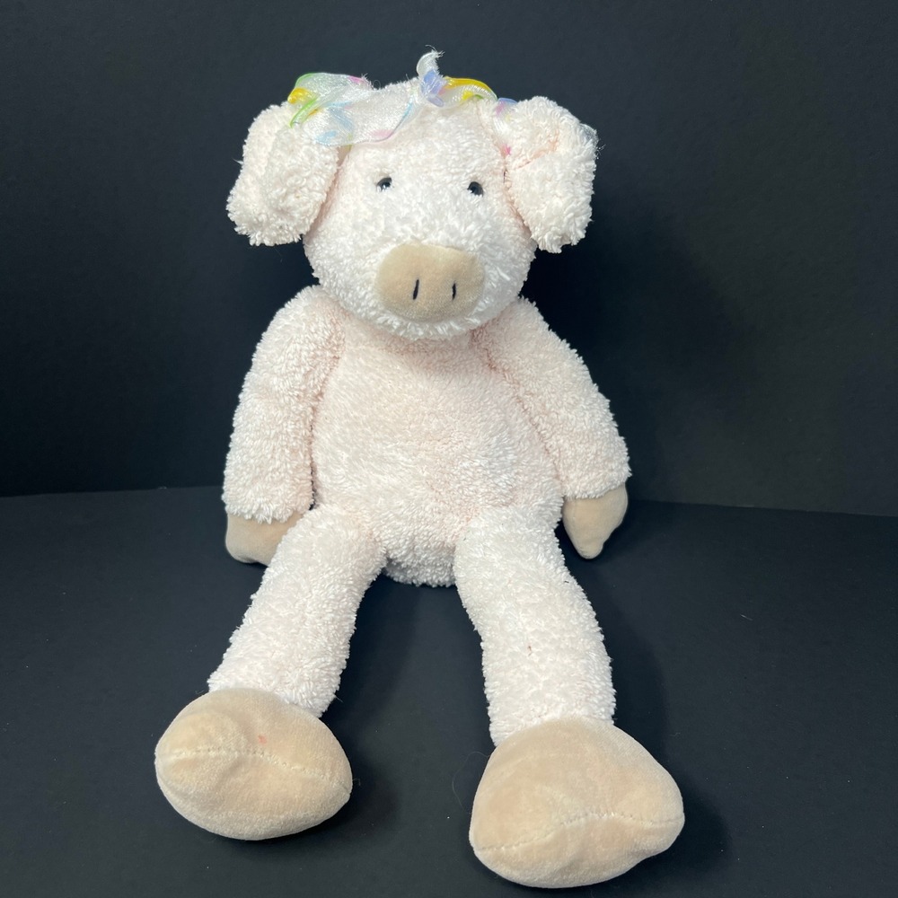 Jellycat Slackajack Pink Piglet Plush Large Pink Retired Vtg Early 2000s JC1056